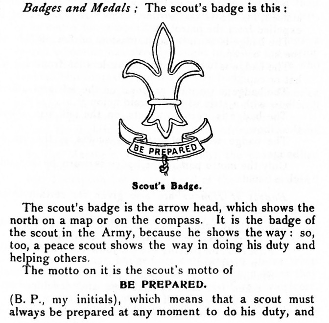 Badge the scout meaning of Boy Scout